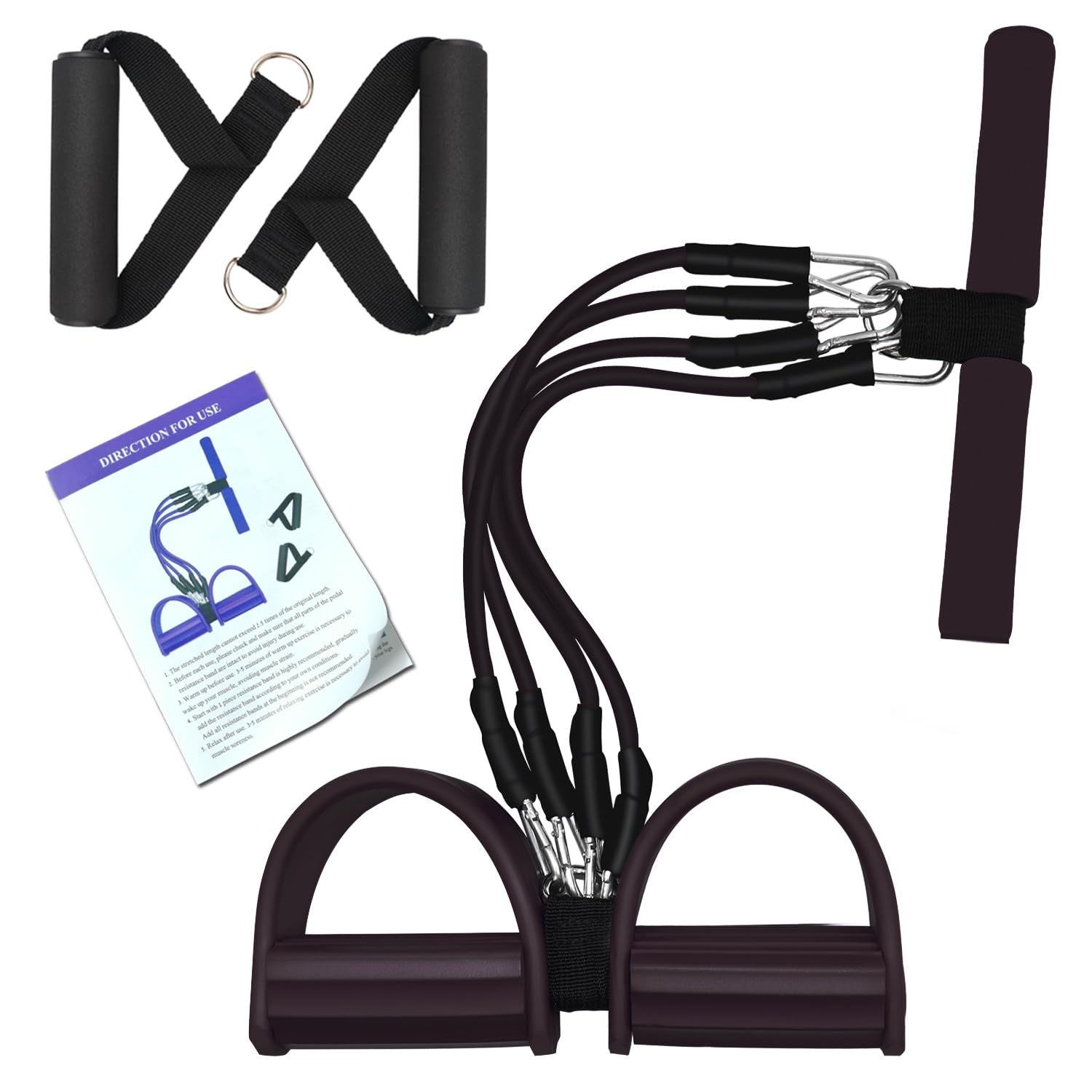 Foot Pedal Resistance Band with Handles Multifunctional Pedal Puller R – leonFitnessFit