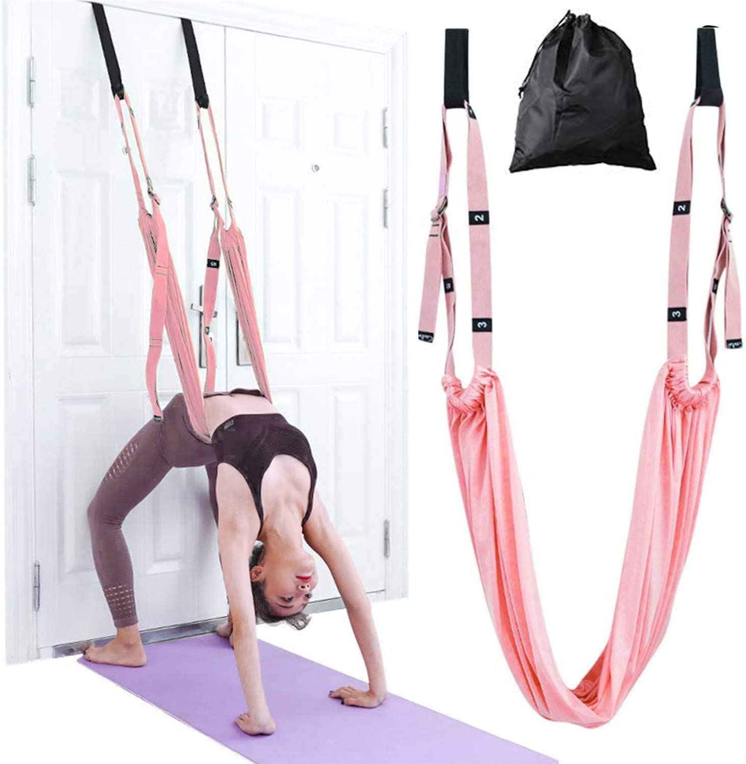 Leg Stretcher Pink for Splits, Back, and Waist Stretching